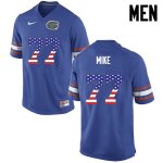 Men's Florida Gators #77 Andrew Mike NCAA Nike Blue USA Flag Fashion Authentic Stitched College Football Jersey TAZ6262JJ